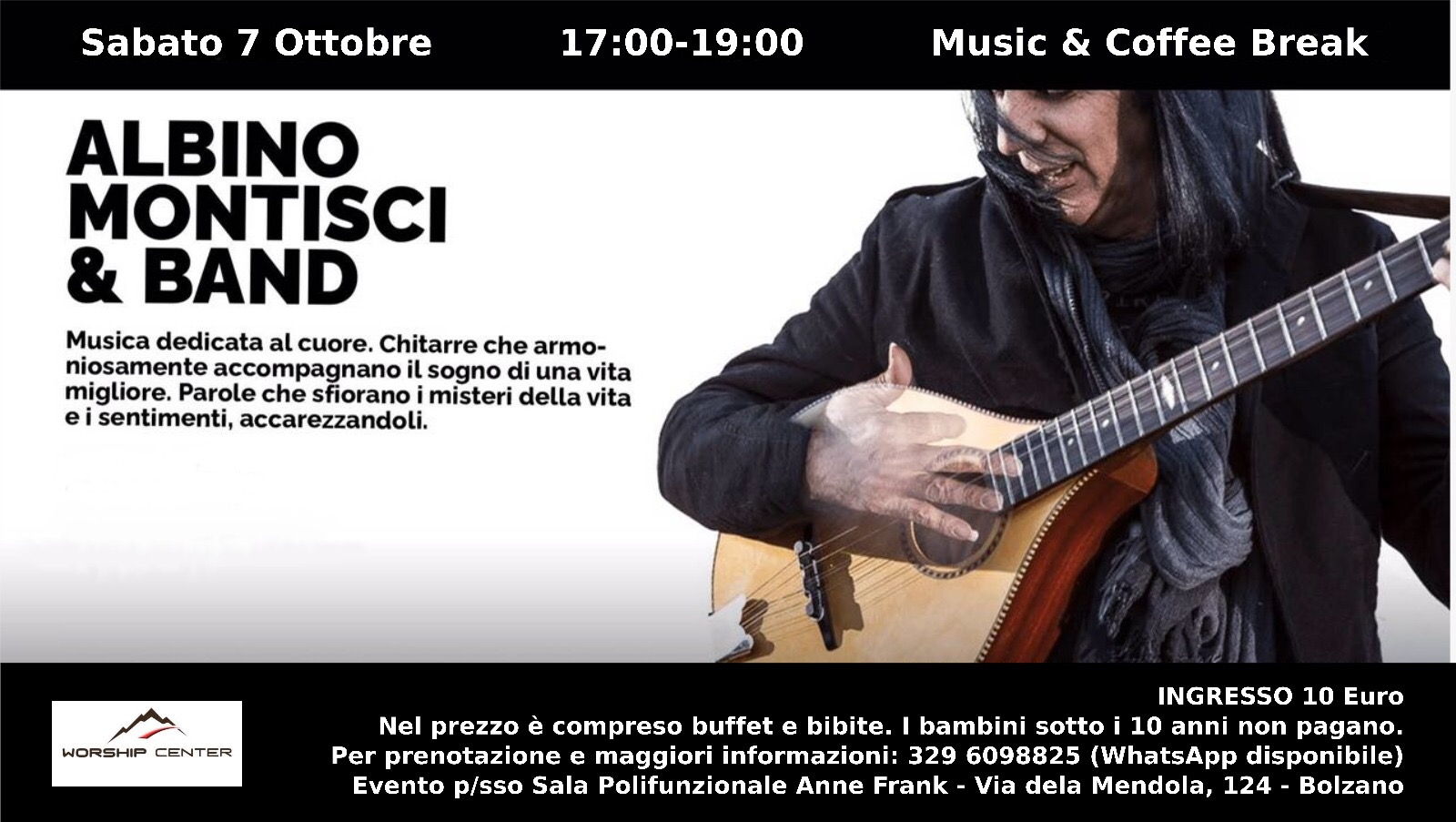 Concerto a Bolzano – Sabato 7 Ottobre